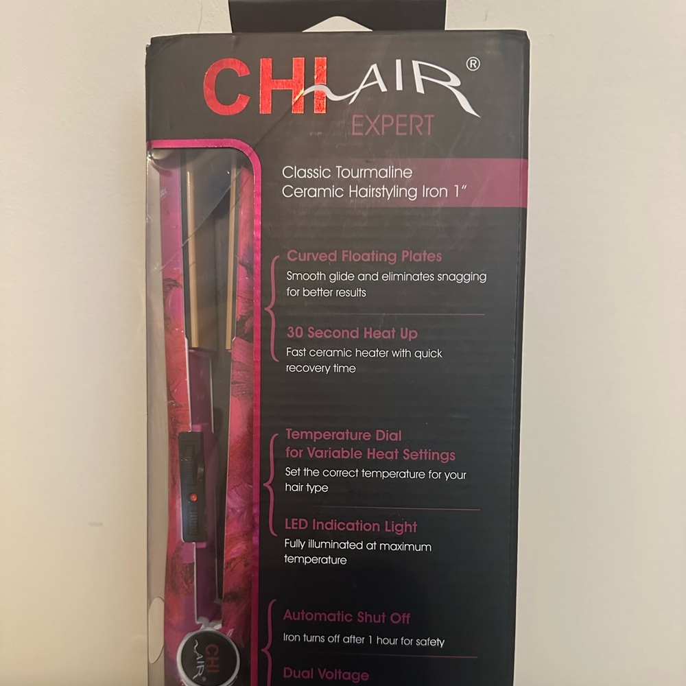 CHI Expert Classic Tourmaline Ceramic Hairstyling Iron 1”